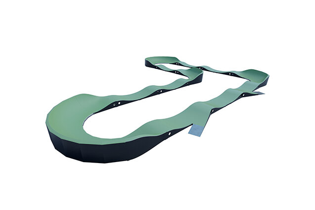 3D rendering af Sykkelbane - pumptrack 3 tre/kompositt