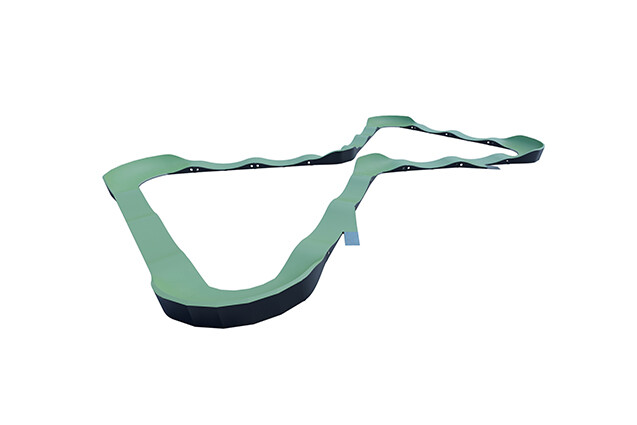 3D rendering af Sykkelbane - pumptrack 4 tre/kompositt