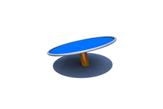3D rendering af Karusell - The Dish stål 1