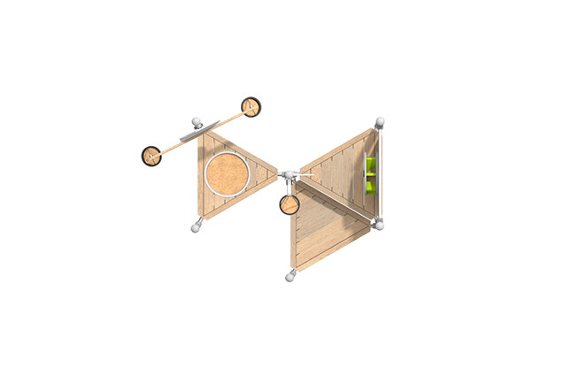 Sandkasse - sandlekesystem med heis og sandkvern