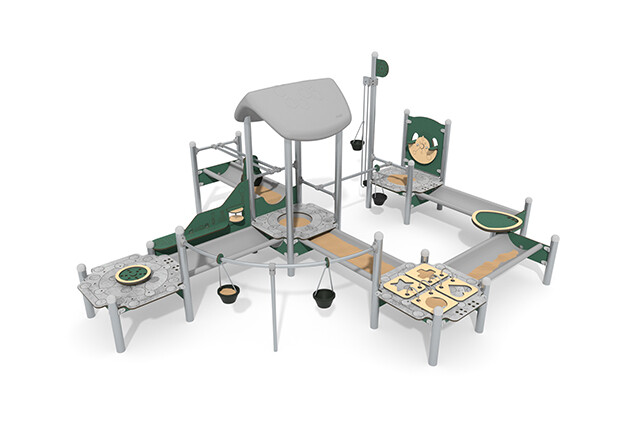 Sandkasse - Mini sandlekeverk med tårn