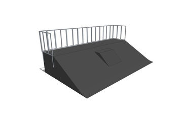 Skaterampe - Bank ramp + Mini quarter