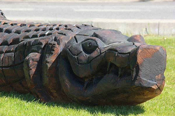 Lekeskulptur - krokodille