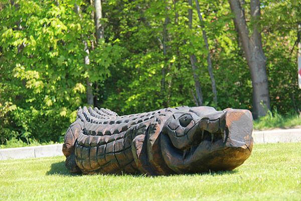 Foto af Lekeskulptur - krokodille