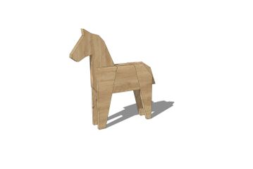 Lekeskulptur - hest