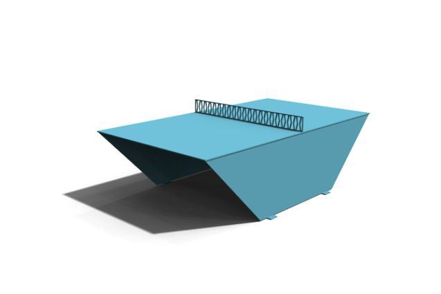 Pingout bordtennisbord - firkantet